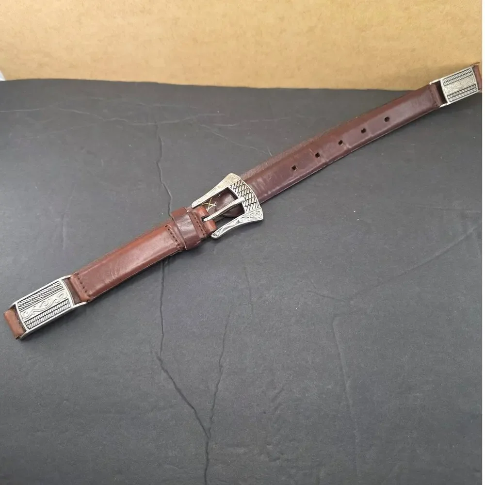 Kim Rogers Leather belt westen style size M